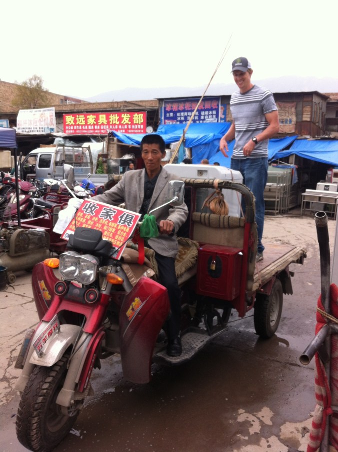 Our used appliance market delivery man (the previous washing machine broke)