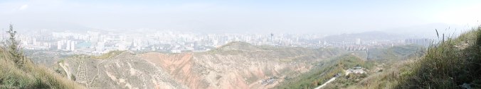 panorama of our city from the top of West Mountain (Xi Shan)