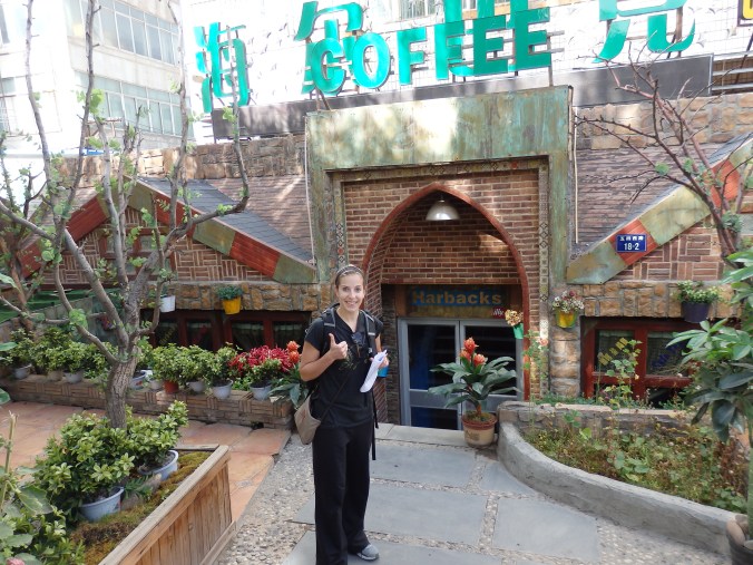 Post hike latte at a REAL coffee shop... diamond in the rough.