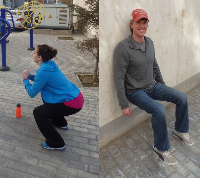 i.e. squats and wall-sits