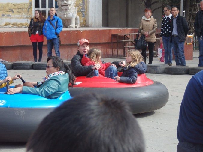 bumper cars...and during the winter when the lake is frozen over these bad boys glide on ice!
