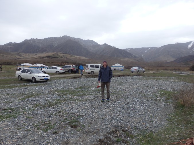 Just pulled up to the campground. You can see by what I'm wearing it is still pretty chili here up in the mountains. 