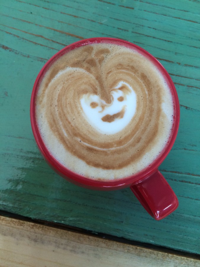 I think this barista started their day a little too early...