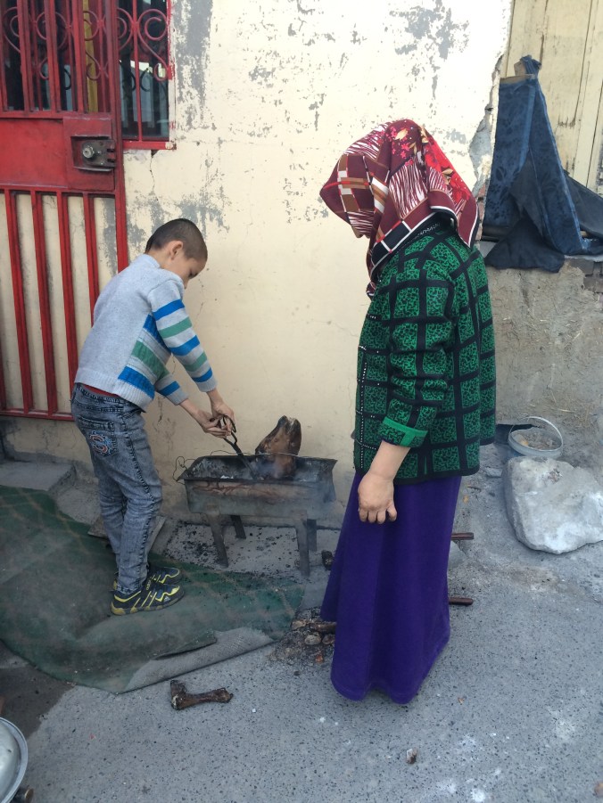 This family sprung for the lamb head :)